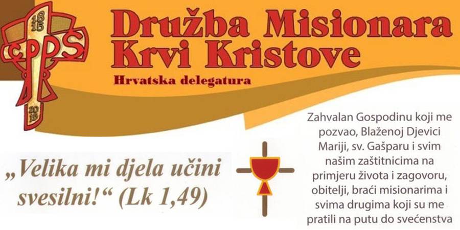 SVEĆENIČKO REĐENJE I MLADA MISA STJEPANA HORVATA, CPPS – 26. i 27. rujna 2015.